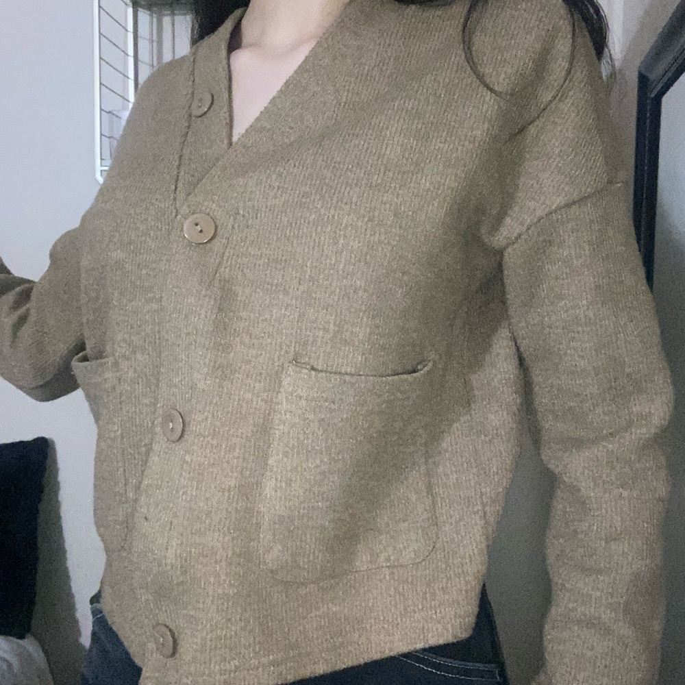 Brown Sweater Shirt
